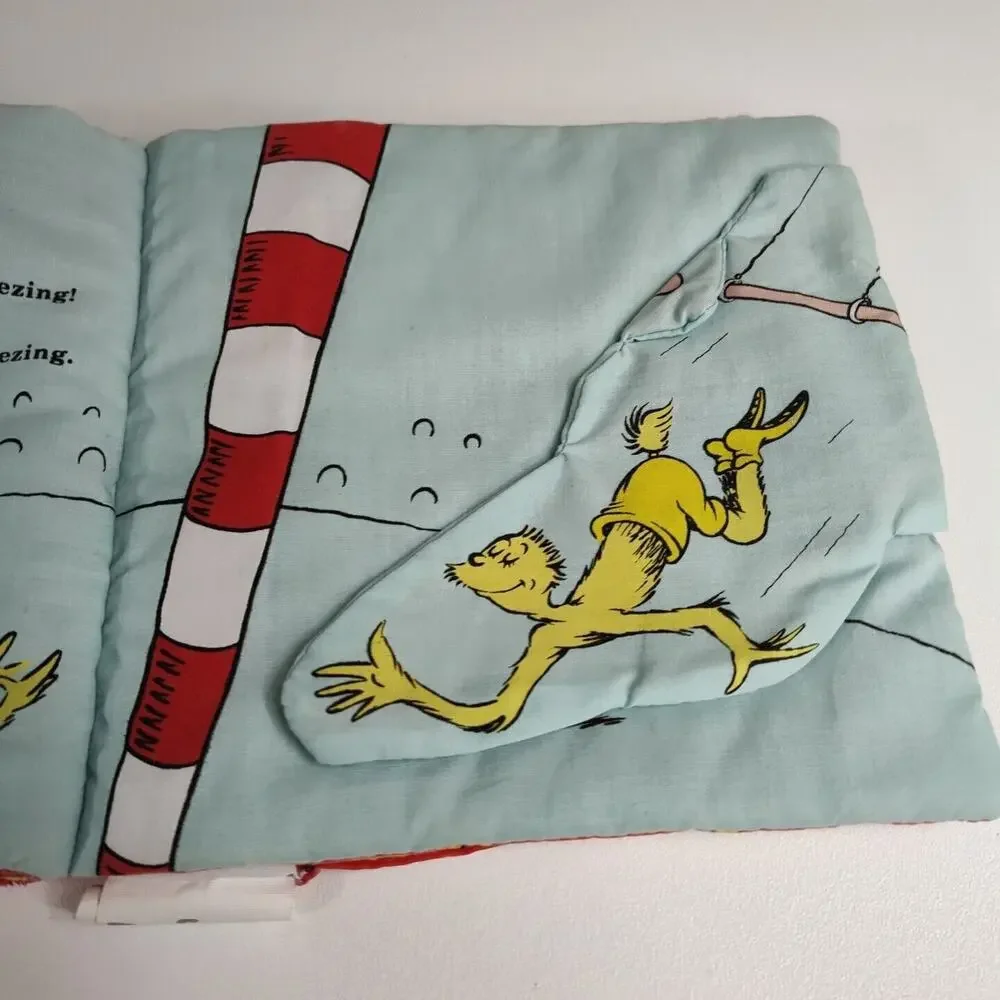 Random House 2004 Dr Seuss Circus McGurkus Plush Rattle Book Baby Toddler Toy 7”